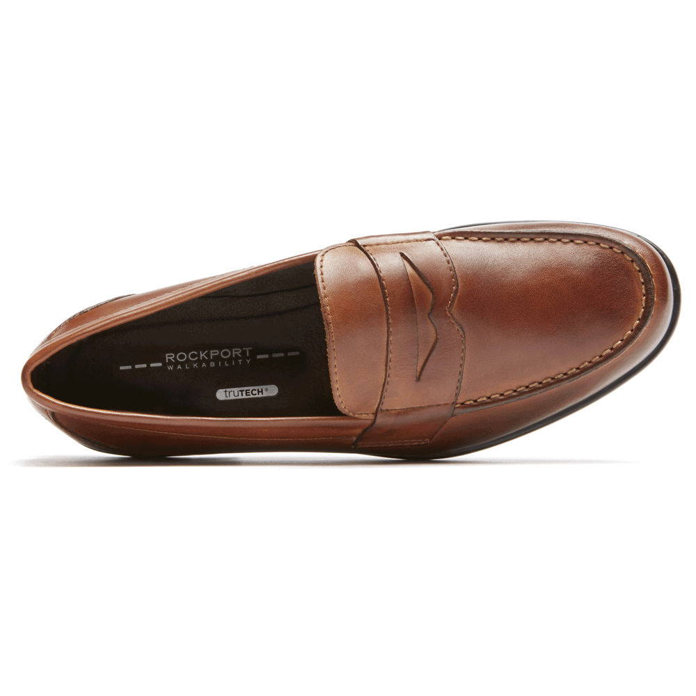 Rockport Loafers For Mens Brown - Classic Penny - GA8275631